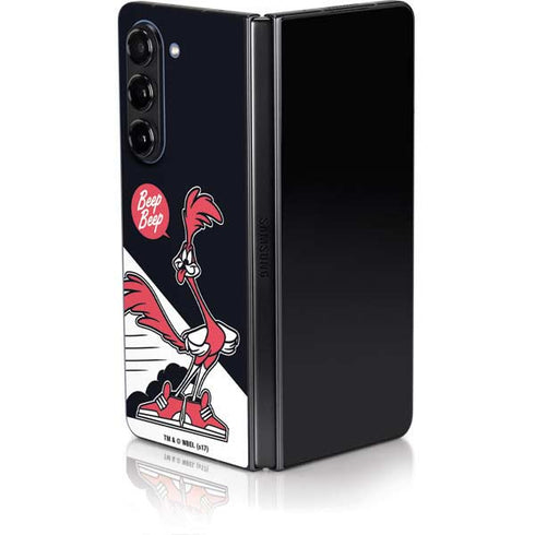 Looney Tunes Retro Road Runner Galaxy Z Fold5 5G Skin